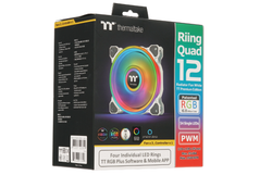 Комплект вентиляторов Thermaltake Riing Quad 12 RGB Radiator Fan White TT Premium Edition [CL-F100-PL12SW-A]