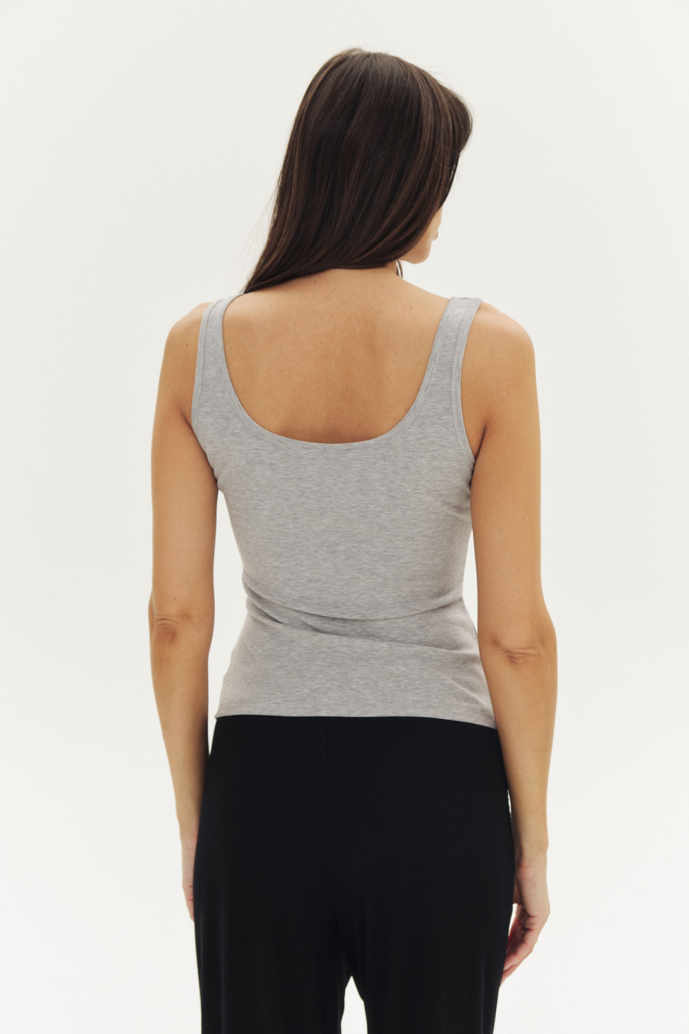 Майка ESSENTIAL №3 | Серый меланж