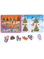Книга с липучками для малышей "Новогодние липучки"