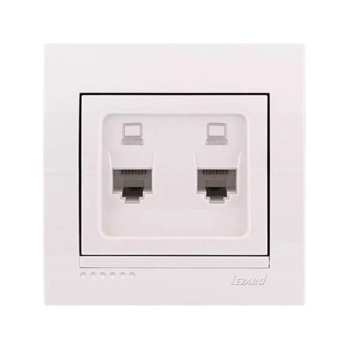 DERIY 702 0202 141 Розетка 2-ая комп.бел