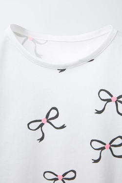 ZARA ФУТБОЛКА С ПРИНТОМ, ЖЕЛТОВАТО-БЕЛЫЙ