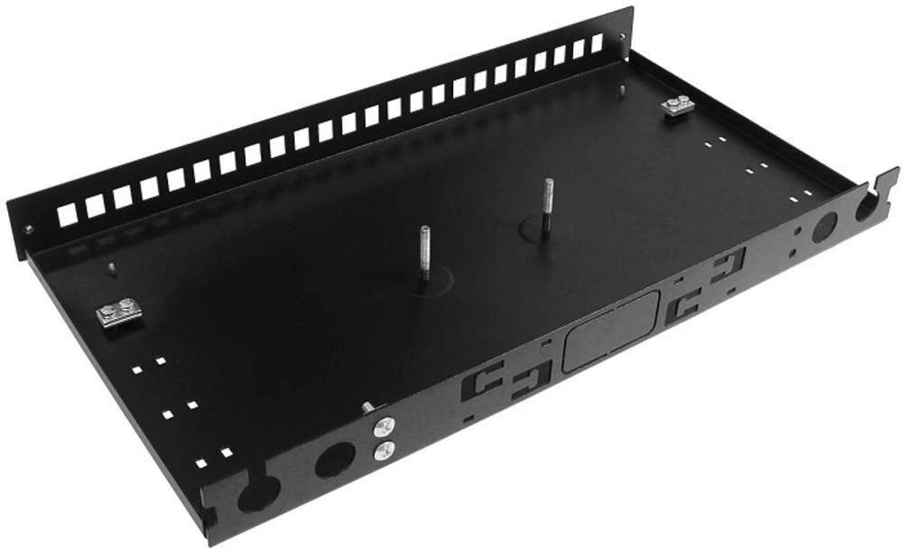 Кросс оптический стоечный 19" выдвижной 1U TELCORD КС-П-24DLC-1U-BK