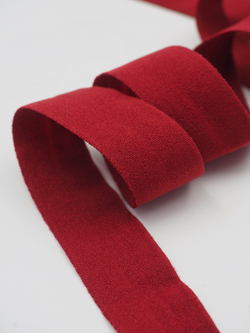 Бейка эластичная бордовая матовая ширина 20 мм