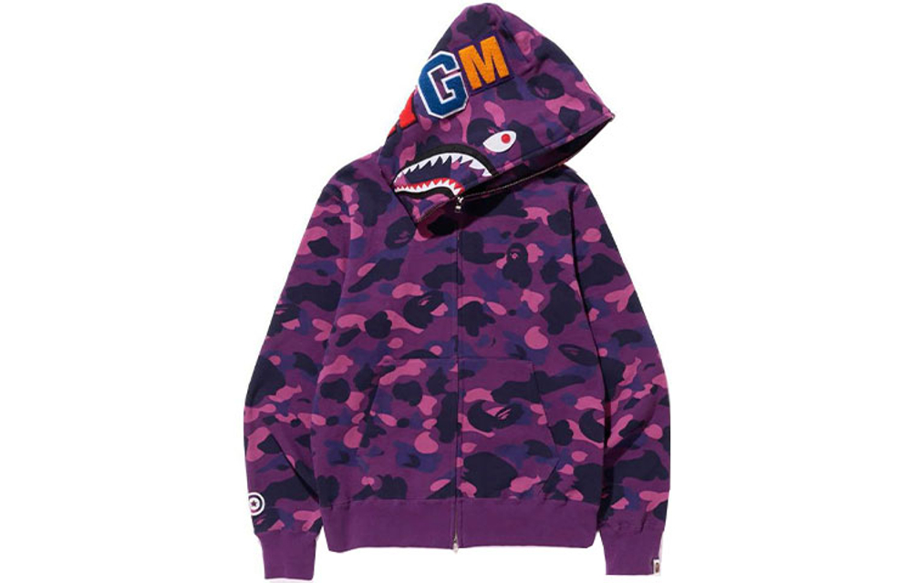 A Bathing Ape Color Camo Shark Full Zip Худи