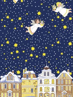 Ткань для постельного белья, Зимняя сказка, перкаль, опт (цена за один погонный метр) продается в рулонах от 50 - 80 метров.