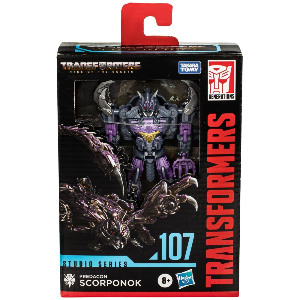 Hasbro Transformers Studio Series - Predacon Scorponok 107 Deluxe Rise of Beasts Figure F8755 / артикул   E0701 F8755  / GTIN 5010996254443
