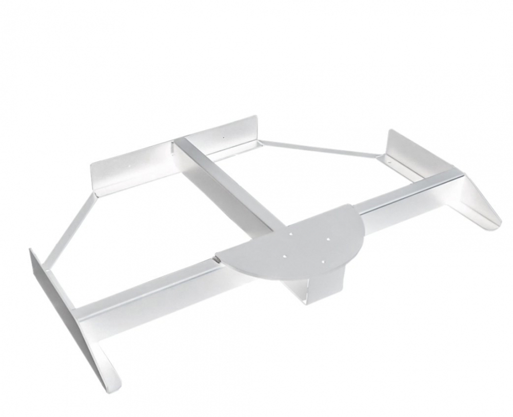 Зонт профессиональный 3х3 м Scolaro Rimini Braccio, белый, серо-коричневый