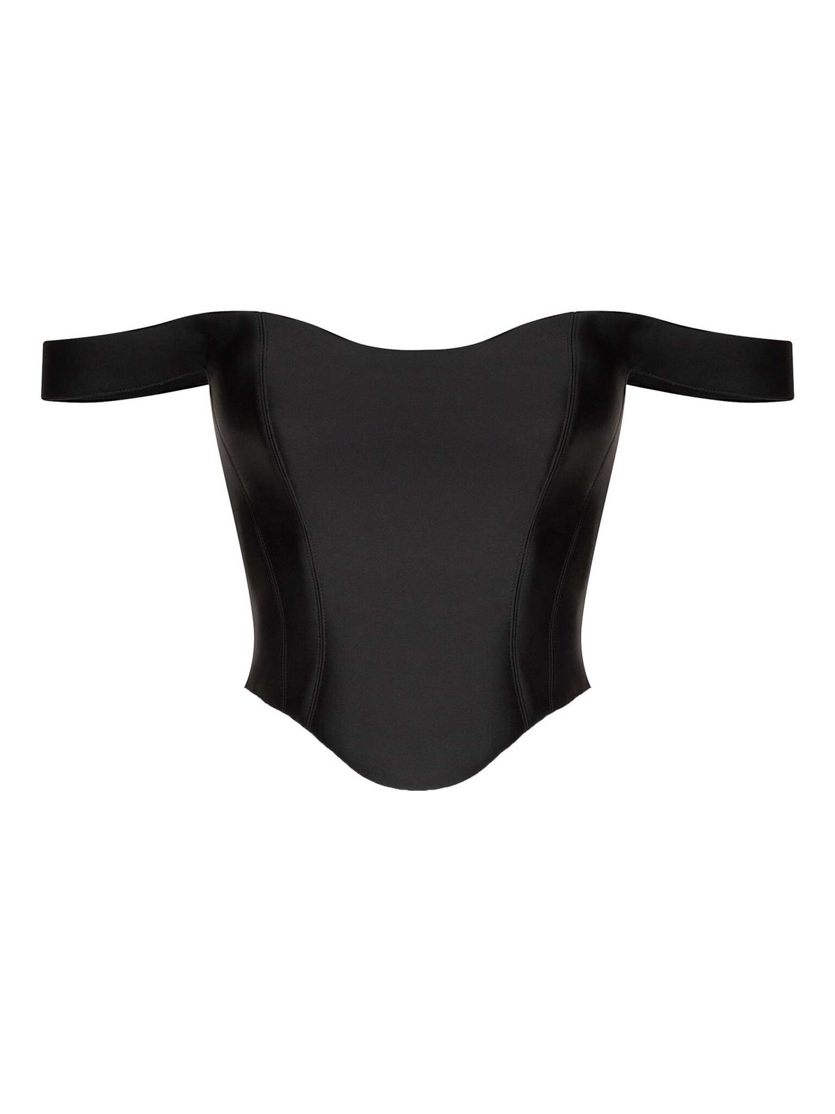 Корсетный топ из атласа