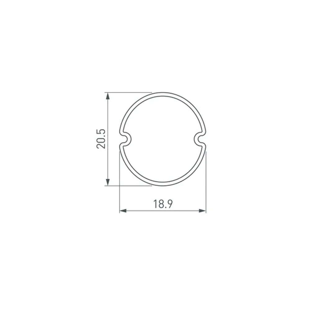 Экран ARH-ROUND-D20-DUAL-2000 OPAL (Arlight, Пластик) 039253