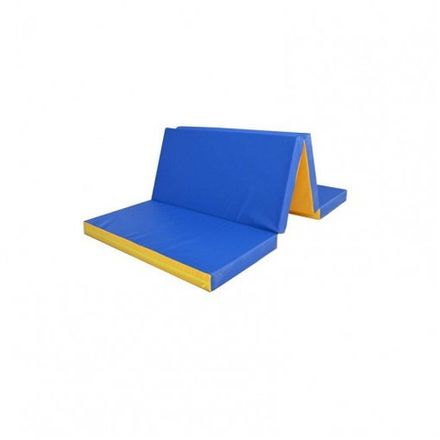 Мат гимнастический складной 2х1х0,1 м - 4 сложения, искожа