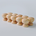 Комплект ручек мебельных DIY массив сосны цвет натуральный