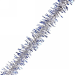 Мишура 2м, фонарик D 5см, синяя