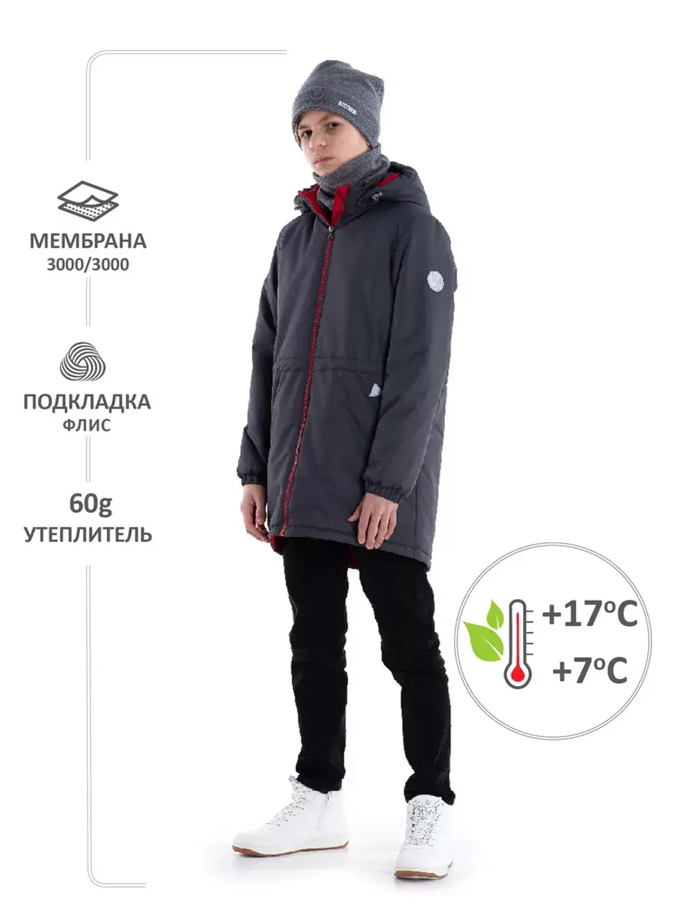 Куртка парка демисезонная мембрана