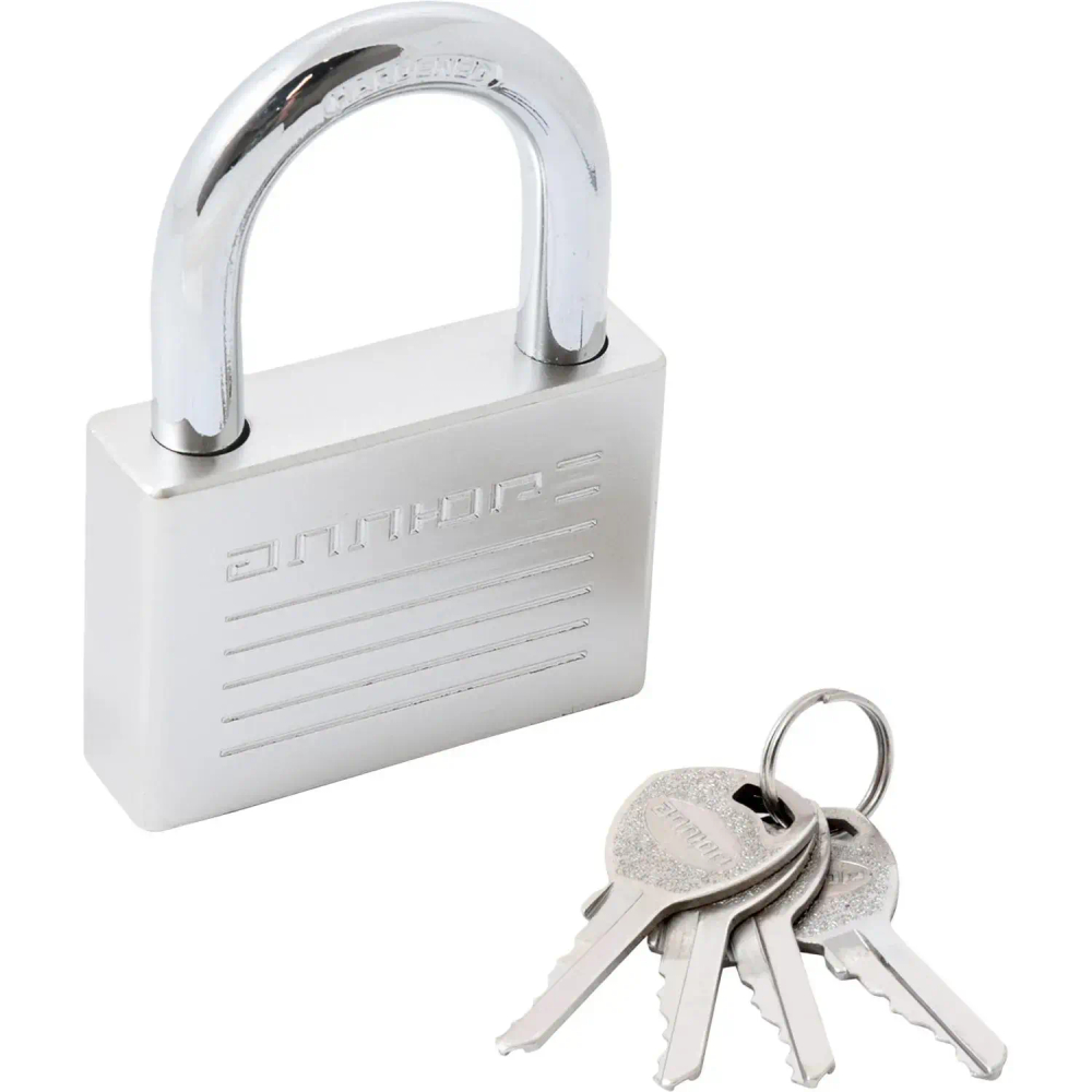 Замок навесной УЗК_Аллюр ВС1Ч-070 (70хd=10,5х39) чугун (16839) хром (4кл)