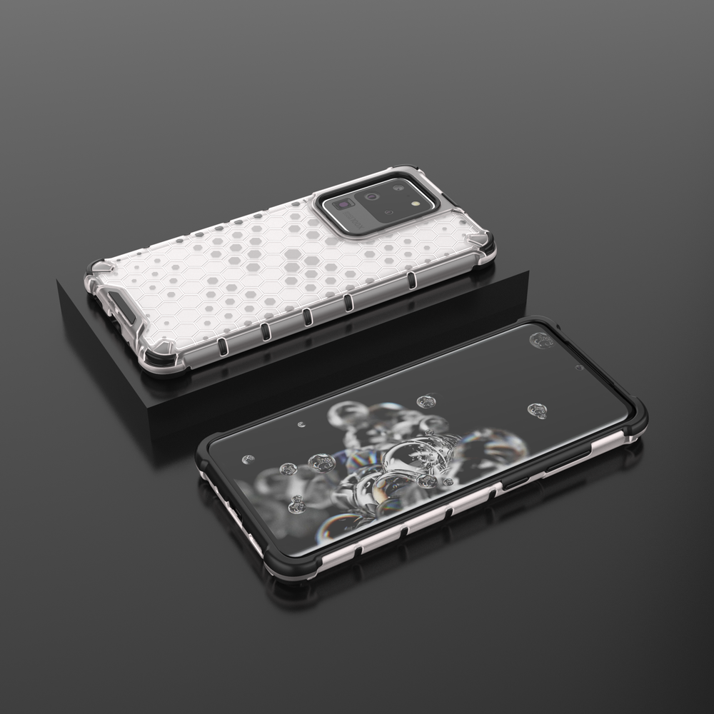 Прозрачный чехол на Samsung Galaxy S20 Ultra, ударопрочный от Caseport, серия Honey
