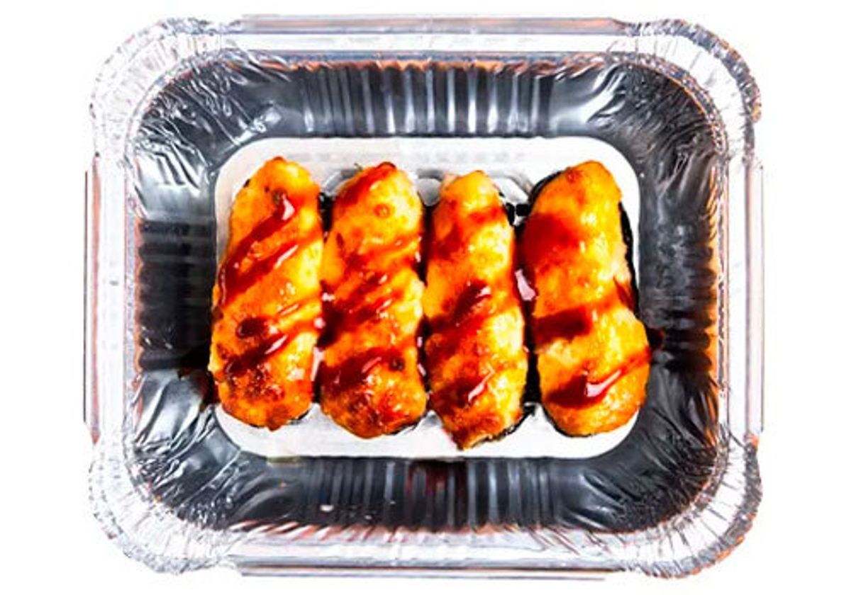 Запечённые суши с камчатским крабом, 4шт