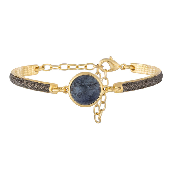 Браслет классический Possebon Pearl Blue Aventurine C1363.23 BL/G