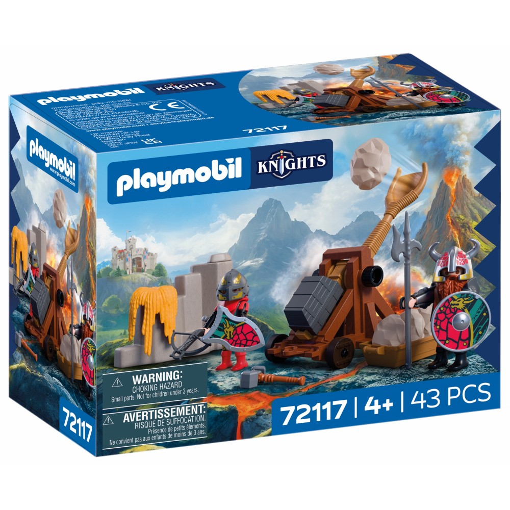 Playmobil Knights 72117 Катапульта рыцаря герба Лев 43 детали — фото 2