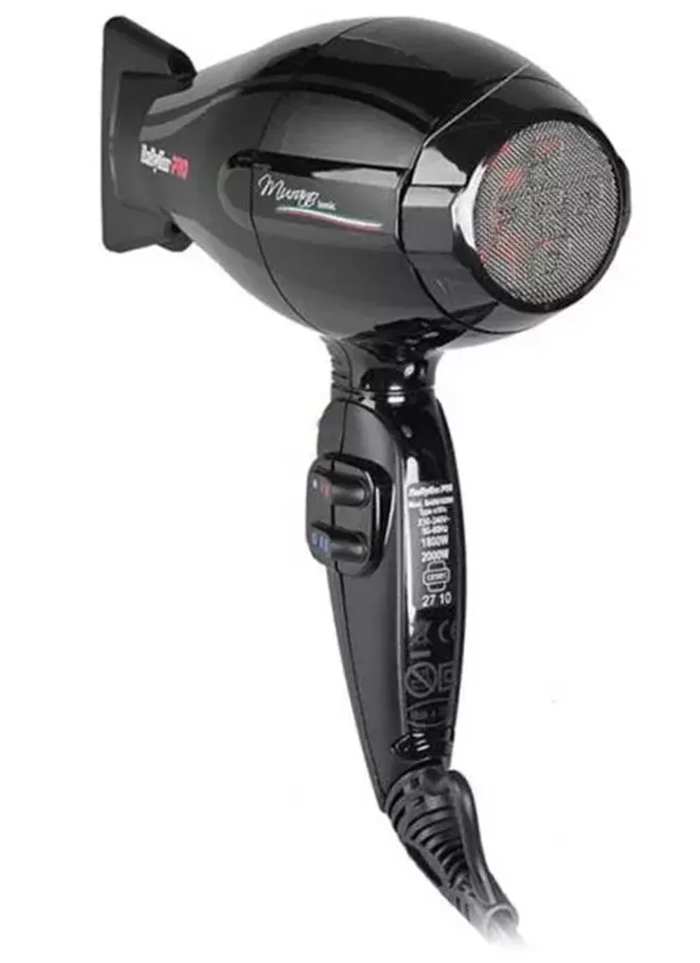 Профессиональный фен BaByliss PRO Murano Ionic BAB6160INRE 2000w - 3