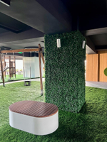 5.23. Вертикальное озеленение колонн искусственной зеленью в ЖК «Development Plaza»