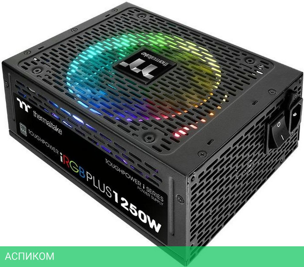 Блок питания Thermaltake Toughpower iRGB Plus 1250W Titanium (PS-TPI-1250F3FDTE-1)