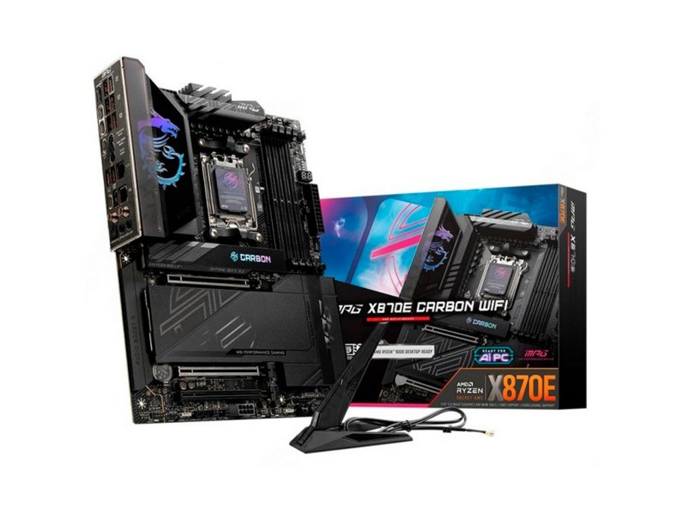 Материнская плата MSI Mpg X870e Carbon Wifi, Socket AM5, AMD X870E, ATX, RTL
