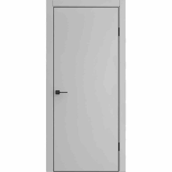 Купить Межкомнатная дверь экошпон ДП-50 silver gray глухая