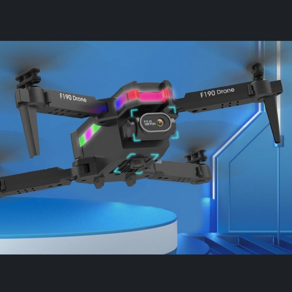 Квадрокоптер дрон на р/у с двойной 1080Р/4K HD камерой WiFi / Fpv "ZFR / Drone F190"