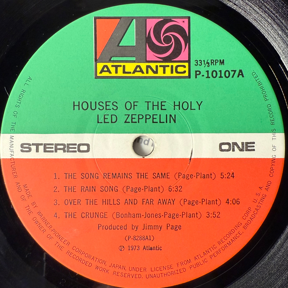 Led Zeppelin ‎– Houses Of The Holy (Япония 1976г.)