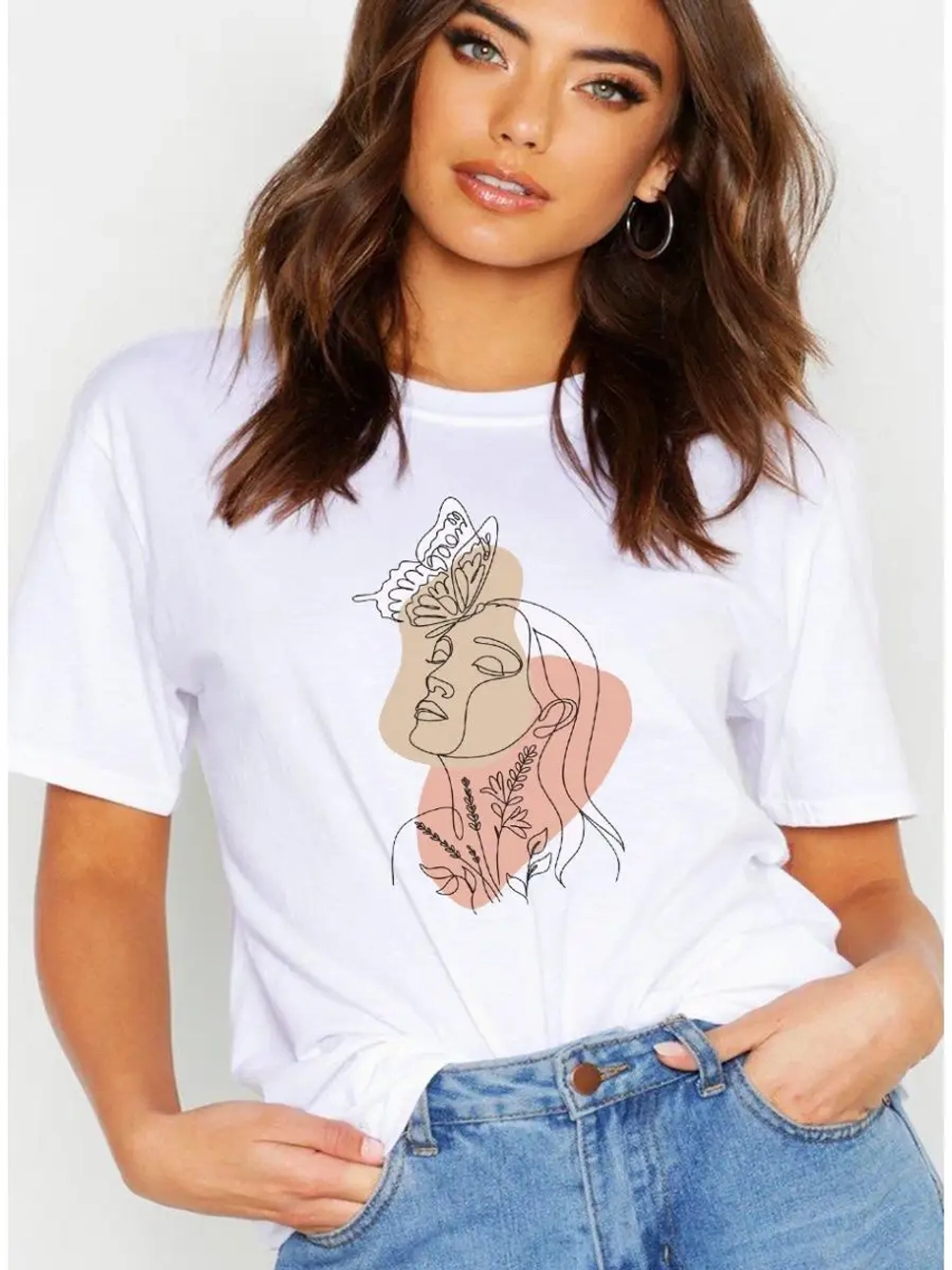 Футболка базовая абстракция