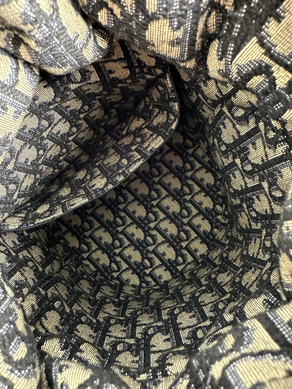 Сумка Christian Dior Brown Oblique Wicker Bucket