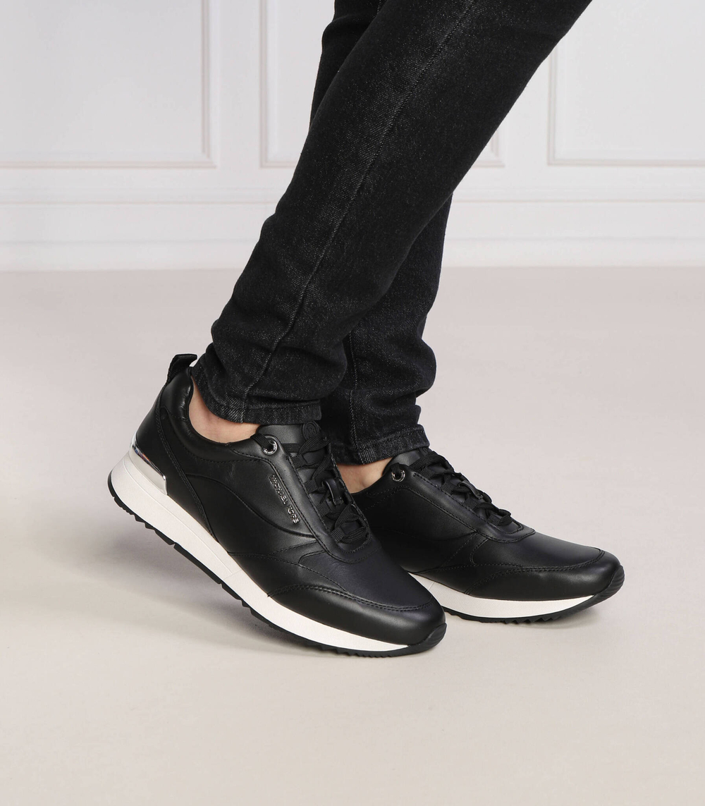 кожаные кроссовки allie stride Michael Kors - черный(43S2ALFS1L)