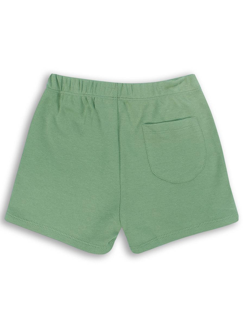 Костюм для девочек (свитшот, шорты) зелёный, р.122 (MINAKU)