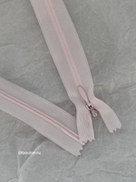 Молния потайная неразъемная светло-розовая 132