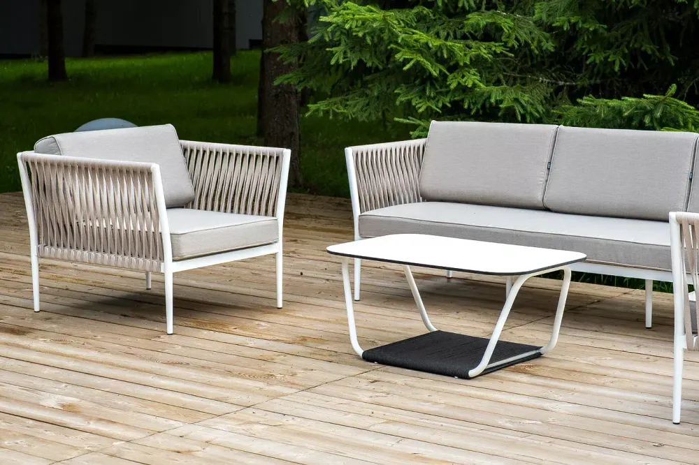 "Касабланка" лаунж-зона плетеная из роупа 5-местная, цвет бежевый