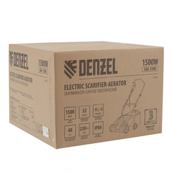 Скарификатор-аэратор электрический SAE-1500, 1500 Вт, -11/+5 мм, 32 cм Denzel