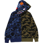 A Bathing Ape Bathing Ape Sweatshirts Camouflage Cotton Moderate No Fleece Lined Zip Closure 1m30 115 005