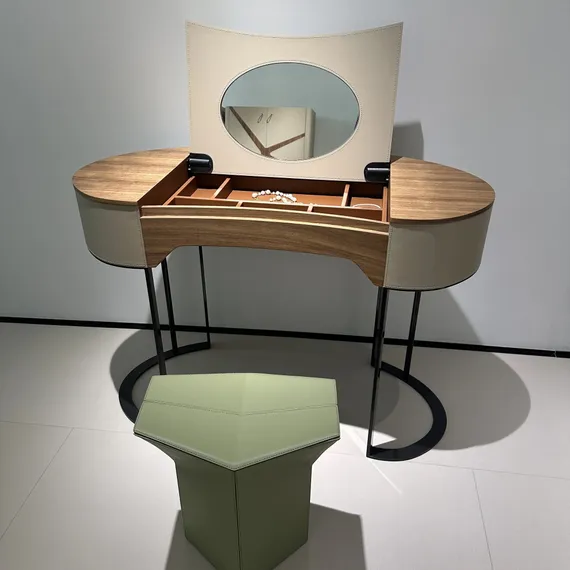 Табурет Atelier фисташковая экокожа