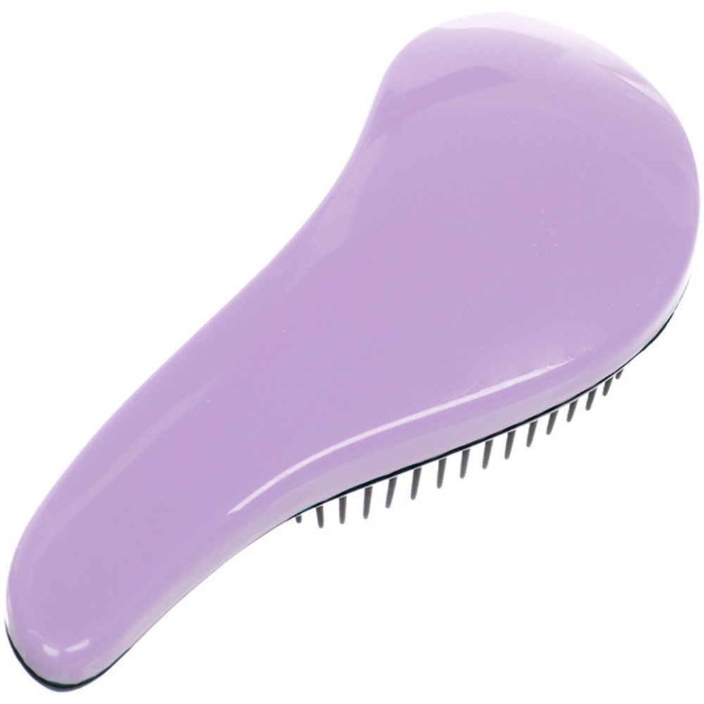 Расческа массажная «Компактная-капля», цвет сиреневый, в коробке, 15см