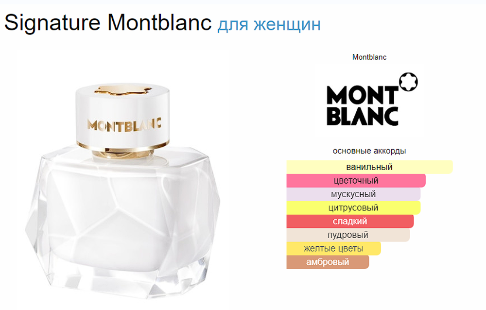 Signature  Montblanc 90 ml (duty free парфюмерия)