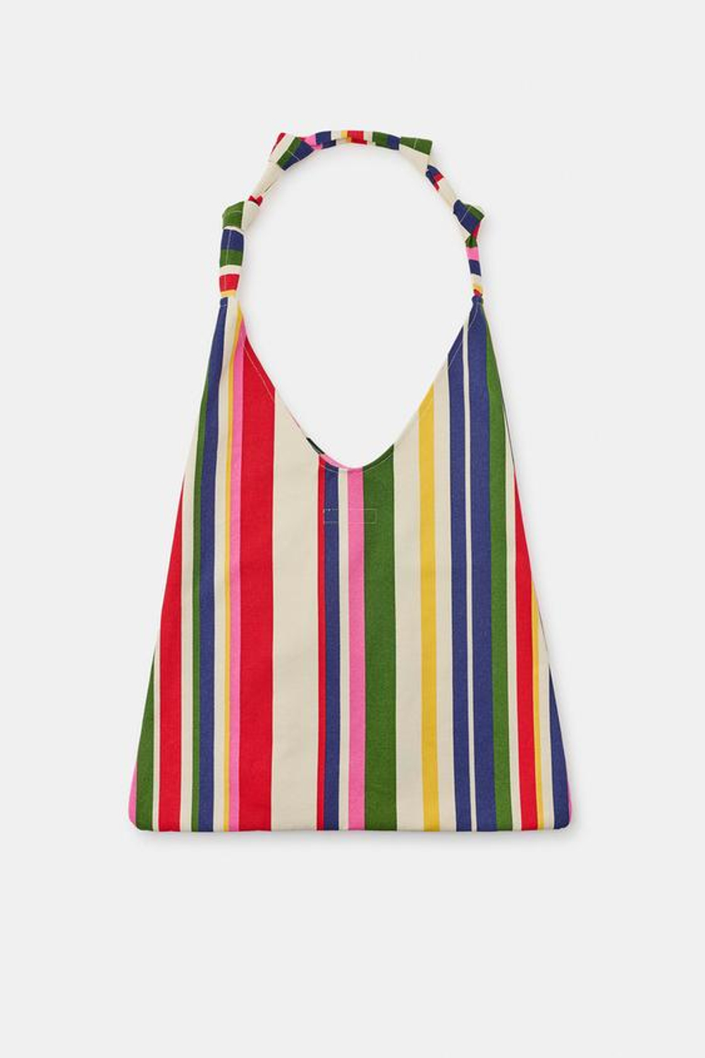 ZARA ХОЛЩОВАЯ СУМКА В ПОЛОСКУ, РАЗНОЦВЕТНЫЙ