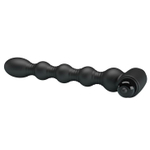 Черный анальный вибромассажер Lynn - 18,2 см.