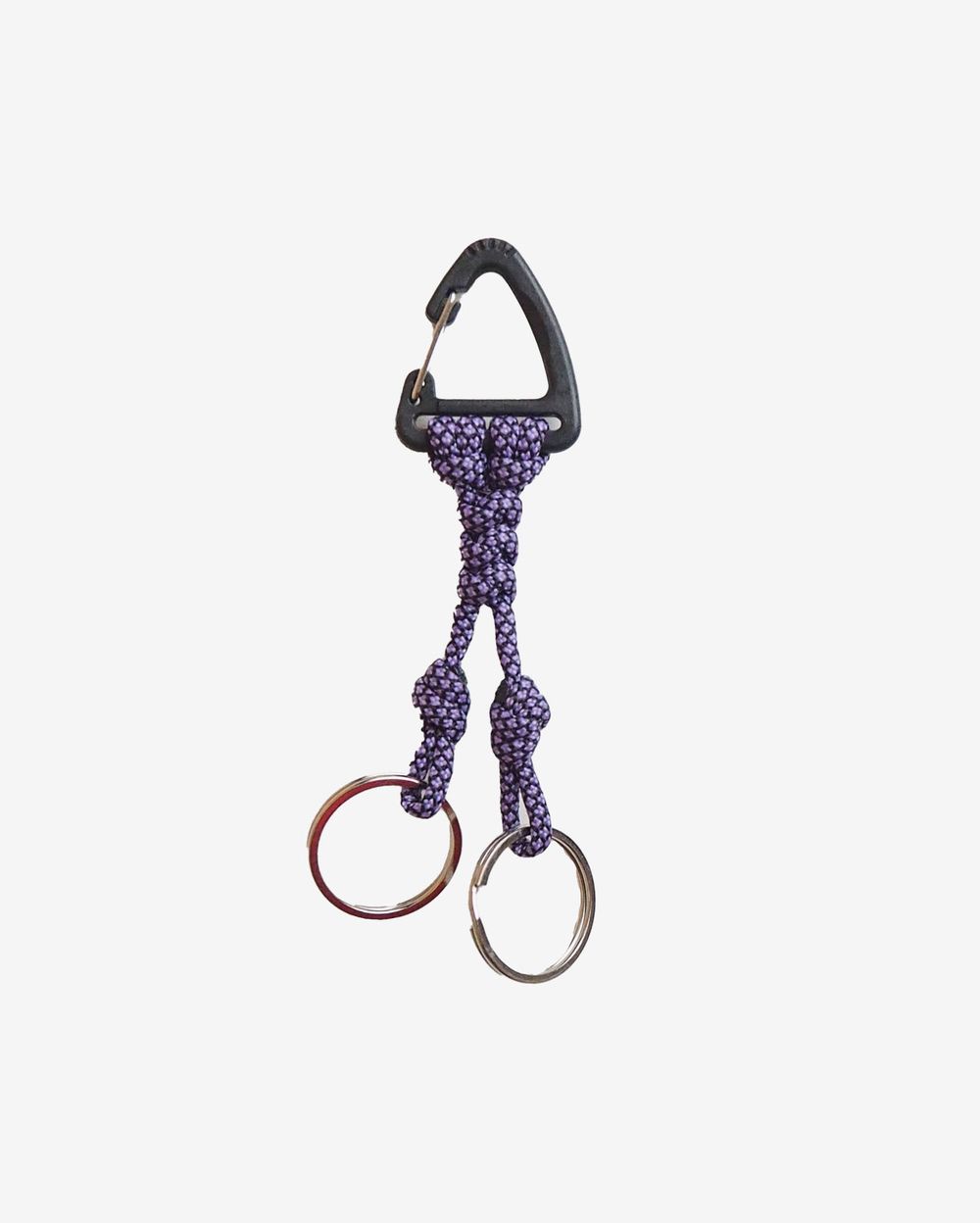 Брелок Ack Items Треугольник (черно-фиолетовый snake шнурок)
