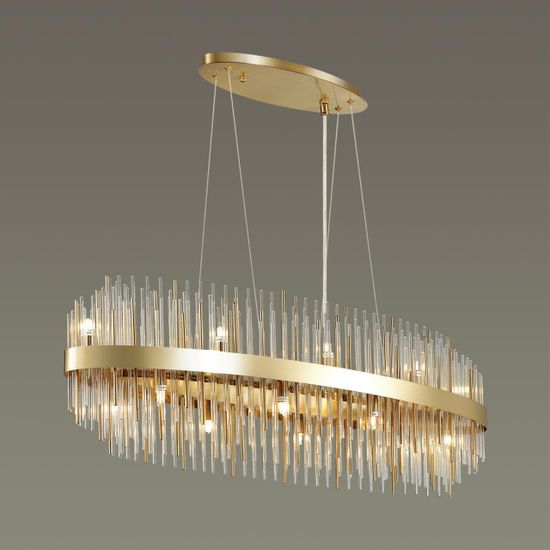 4639/16 HALL ODL20 665 золотой/металл/стекло Люстра G9 16*40W 220V IDA