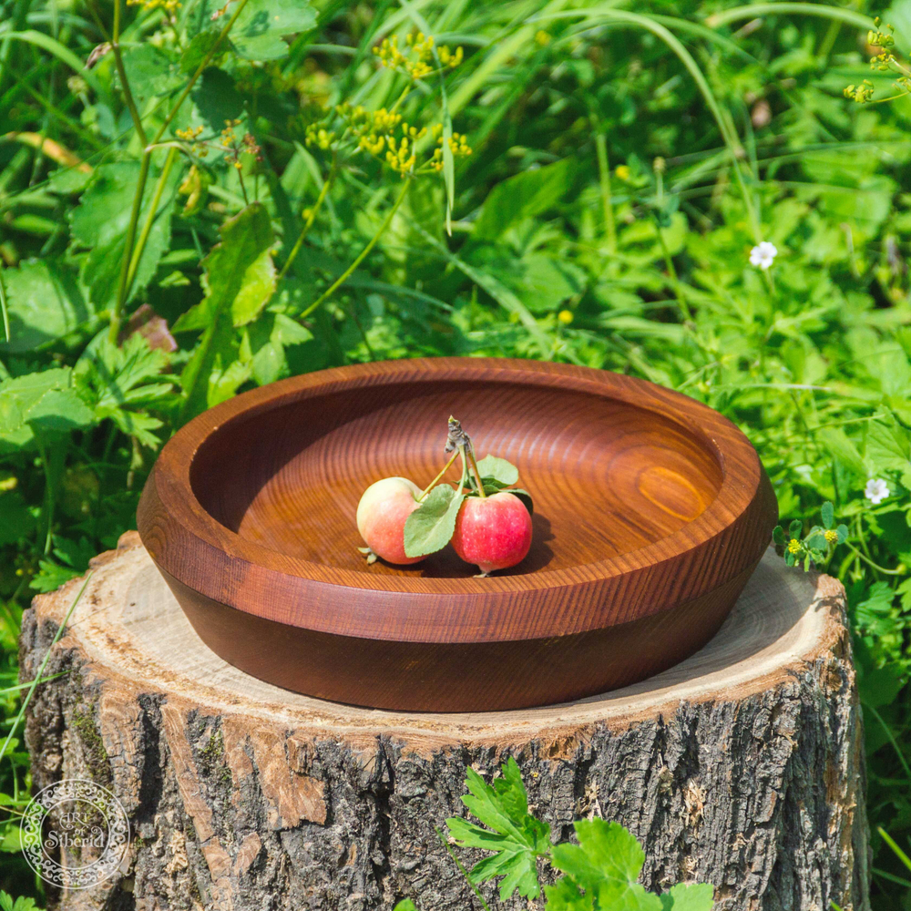 Деревянная тарелка Art of Siberia из древесины кедра 225 мм. T28