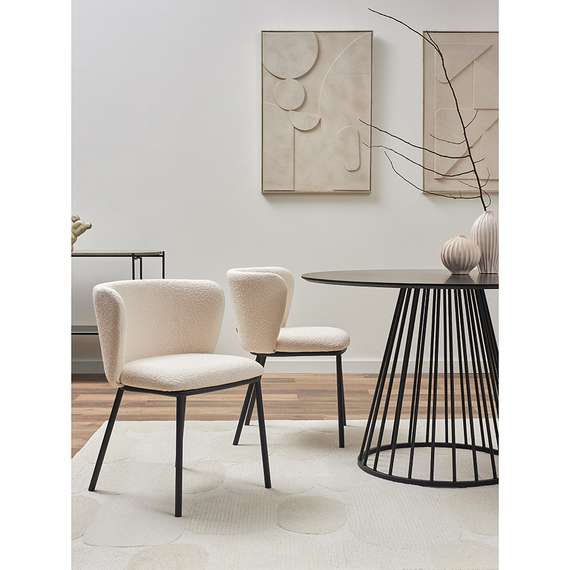 Стул Foggy, молочное букле