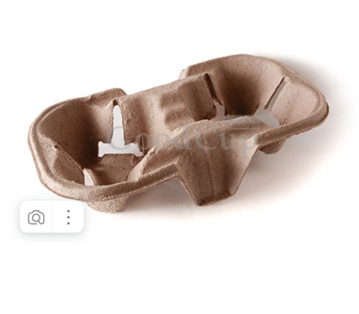 Держатель для 2-х стаканов СОЭМЗ (*150/16200 паллет) цвет: натурал.