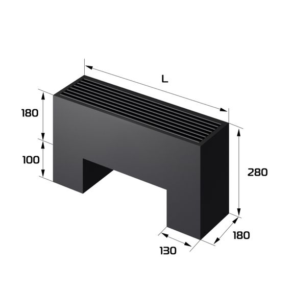 Конвектор напольный Royal Thermo STEP-180/180/600-3-N-BL-LG-BL — (1)