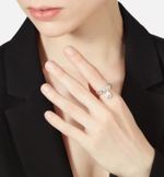 Кольцо фактурное с подвесом Огонь