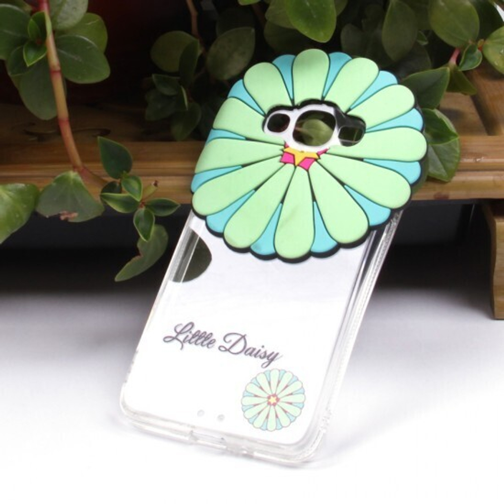 Силиконовый чехол "Цветы" для Samsung Galaxy J2 Prime, 009871